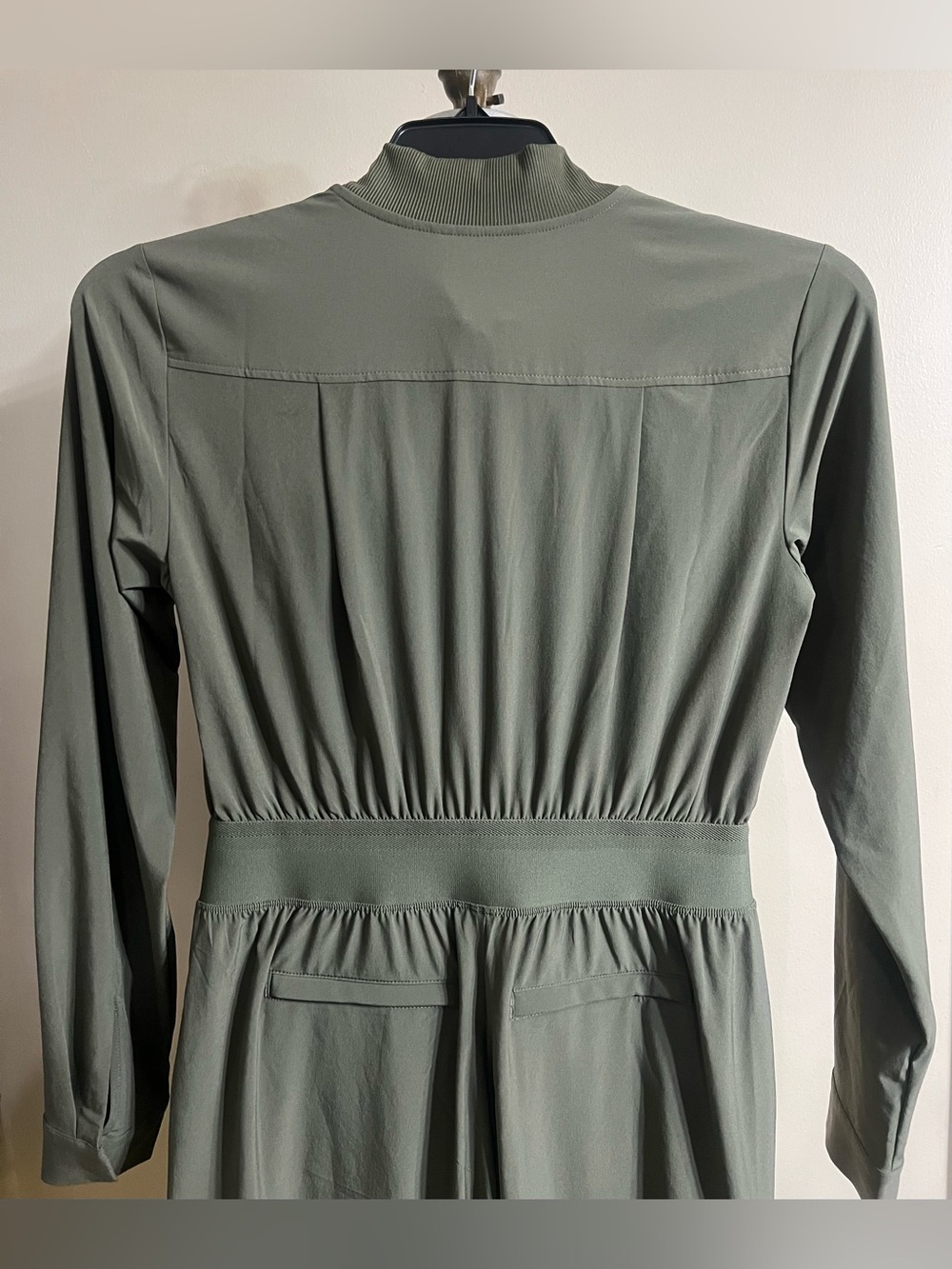 ATHLETA BROOKLYN LONG SLEEVE JUMPSUIT MOSS SIZE 0 - Picture 11 of 16